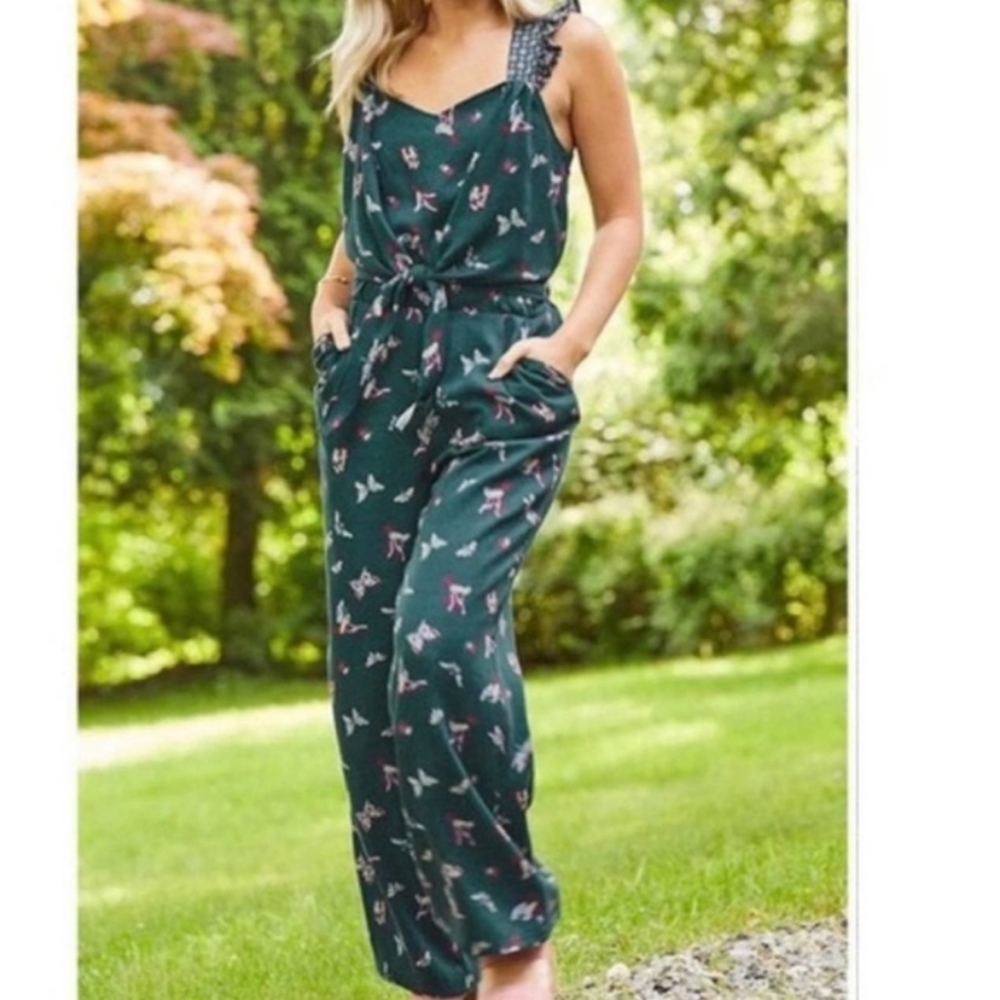 Matilda Jane  jumpsuit Womens green boho chic pants jumper Size XS